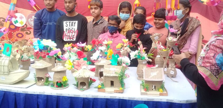 NNF School(Dhup Foundation) students sell handmade goods at fair